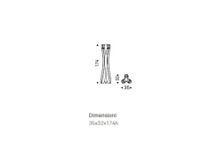 Poliedrico appendiabiti Valdo Cattelan italia a PREZZI OUTLET