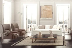 Poltrona con poggiapiedi Platea Pianca a prezzo scontato