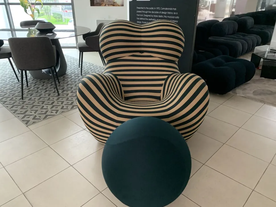 Poltrona con poggiapiedi Up 50 B&b italia in Offerta Outlet