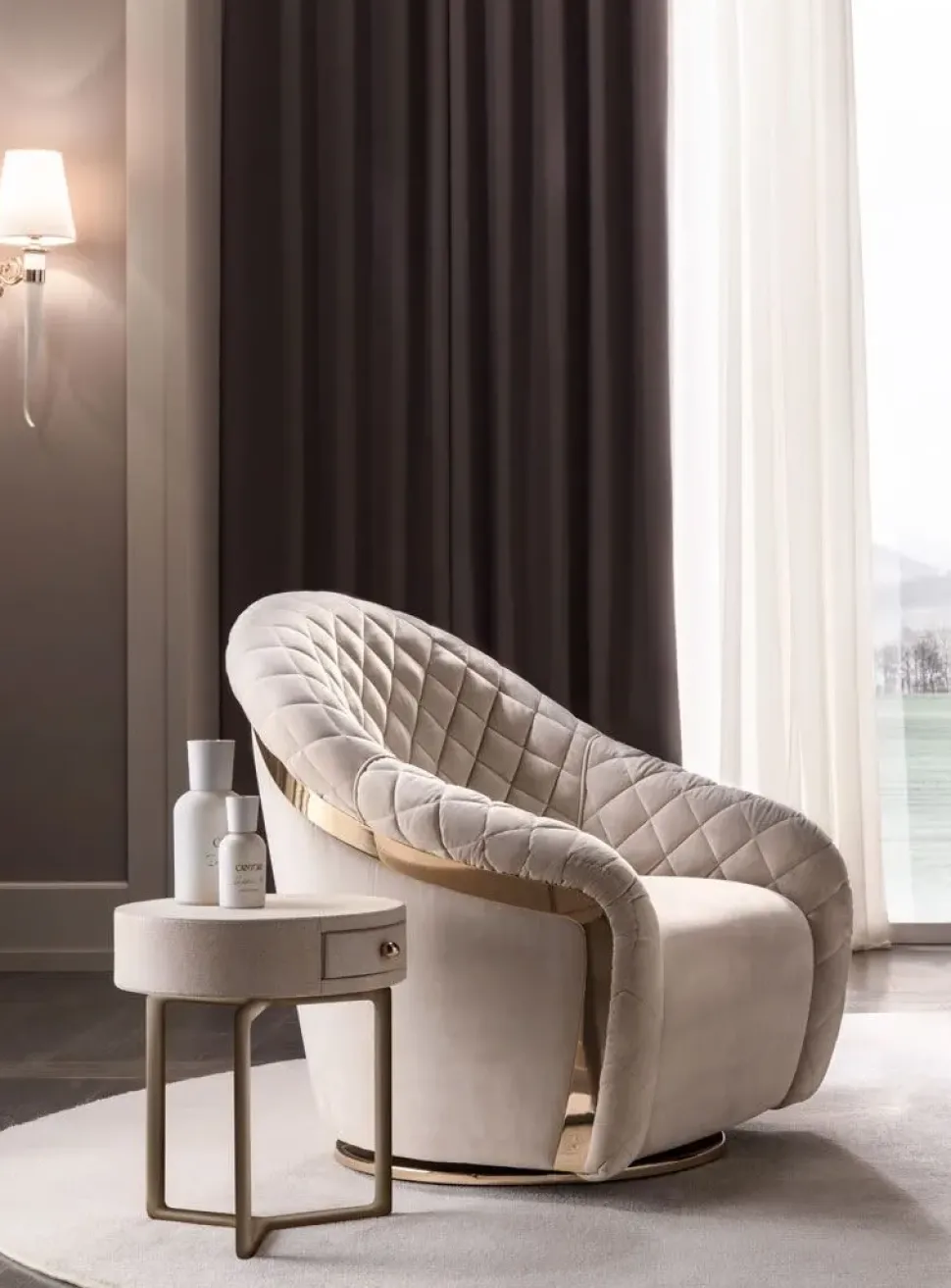 Poltrona con seduta fissa Portofino Cantori in Offerta Outlet