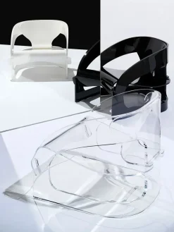 Poltrona con seduta fissa Joe colombo Kartell in Offerta Outlet