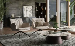 Poltrona con seduta fissa  rhonda lounge Cattelan italia in Offerta Outlet