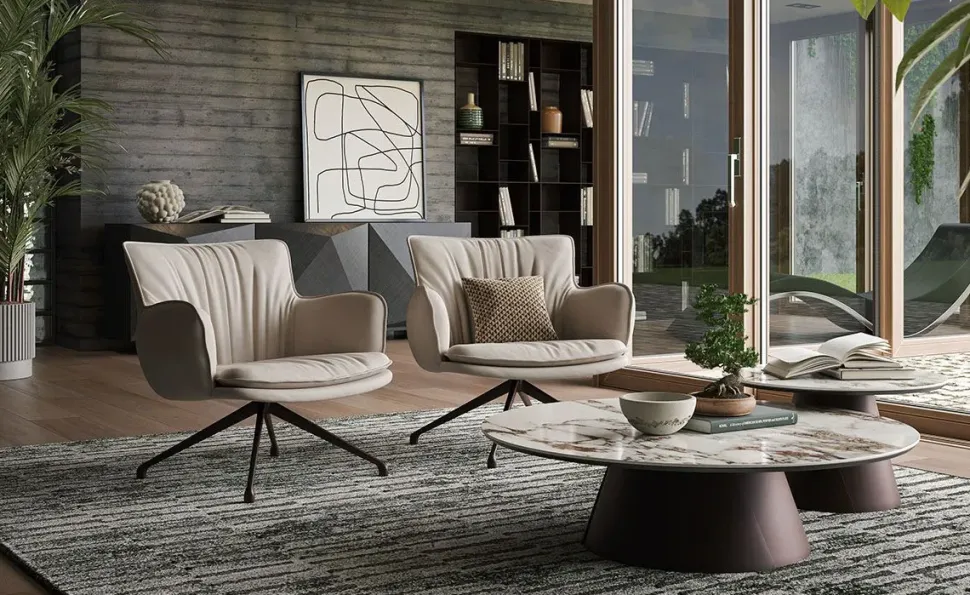 Poltrona con seduta fissa rhonda lounge Cattelan italia in Offerta Outlet