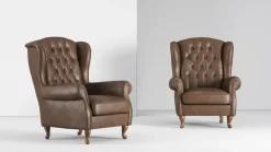 Poltrona con seduta fissa Bergere Doimo salotti a prezzo Outlet