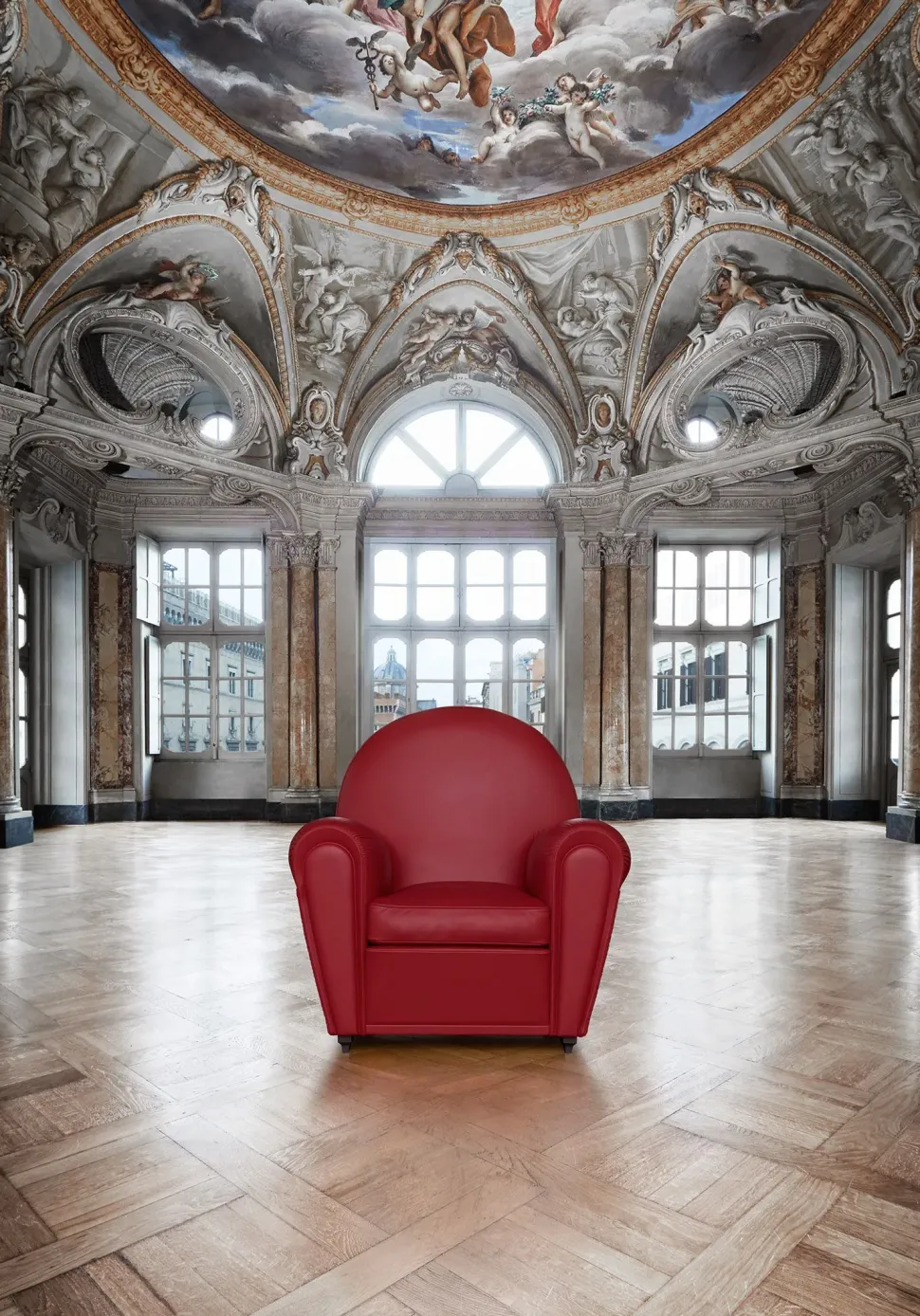 Poltrona con seduta fissa Vanity fair Poltrona frau a prezzo Outlet