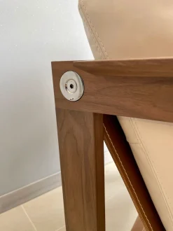 Poltrona Dakar Artigianale in Pelle SCONTATA