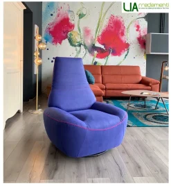 Poltrona in Microfibra Smirk Egoitaliano in Offerta Outlet