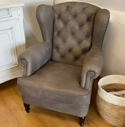 Poltrona in Pelle Kelly Cavadivani in Offerta Outlet