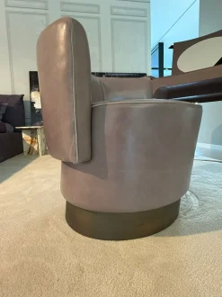 Poltrona in Pelle Poltrona anais girevole Baxter a prezzo scontato