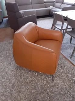 Poltrona in Pelle Sidney Artigianale a prezzo scontato