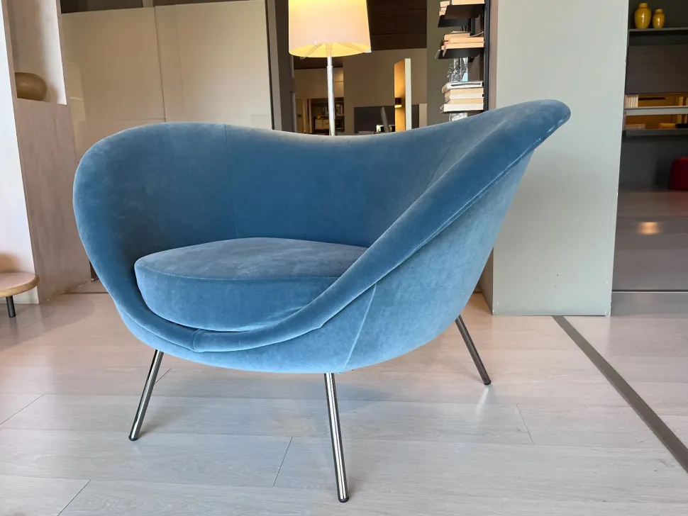 Poltrona in stile design Gio ponti -collezione heritage Molteni & c in Offerta Outlet
