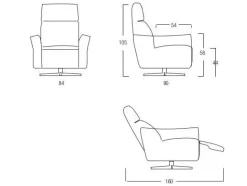 Poltrona in stile moderna Blues Egoitaliano in Offerta Outlet