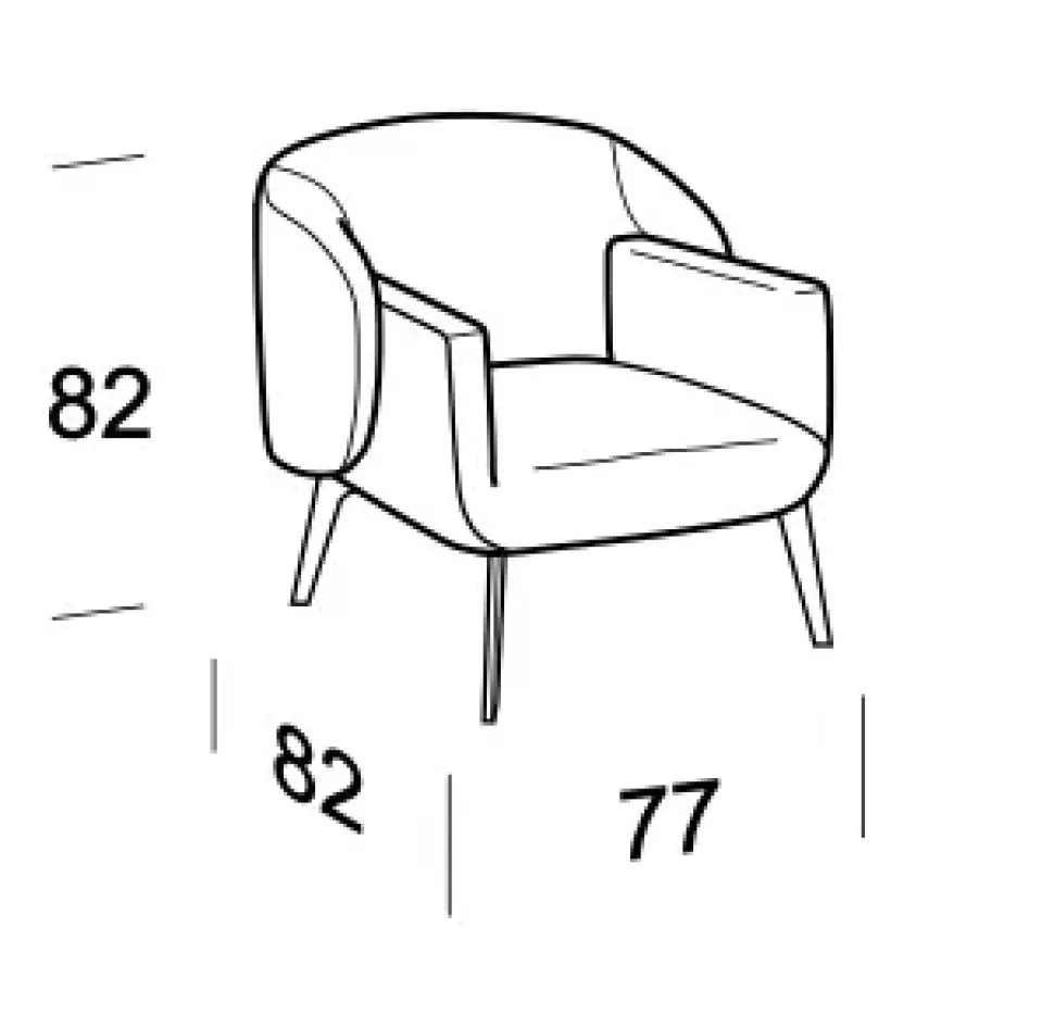 Poltrona in stile moderna Wrap Collezione esclusiva in Offerta Outlet