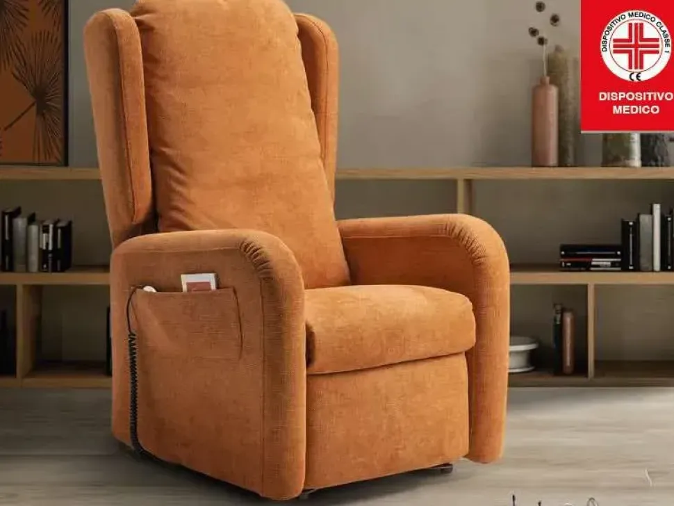 Poltrona in Tessuto Bianca Il benessere in Offerta Outlet