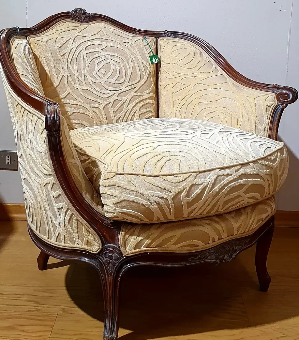 Poltrona in Tessuto Luigi xv Collezione esclusiva in Offerta Outlet