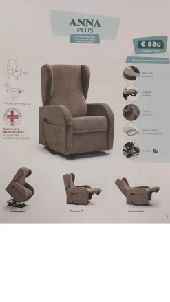 Poltrona in Tessuto Multipla Vitarelax a prezzo Outlet