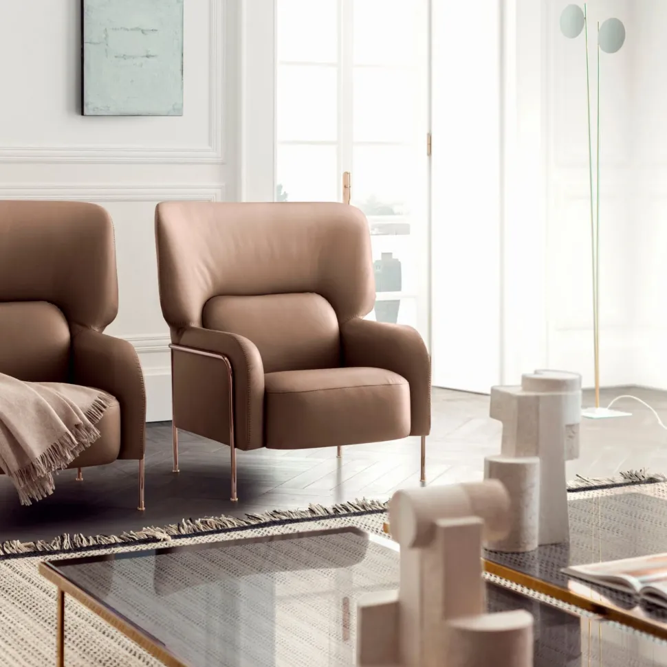 Poltrona in Tessuto Platea Pianca a prezzo scontato