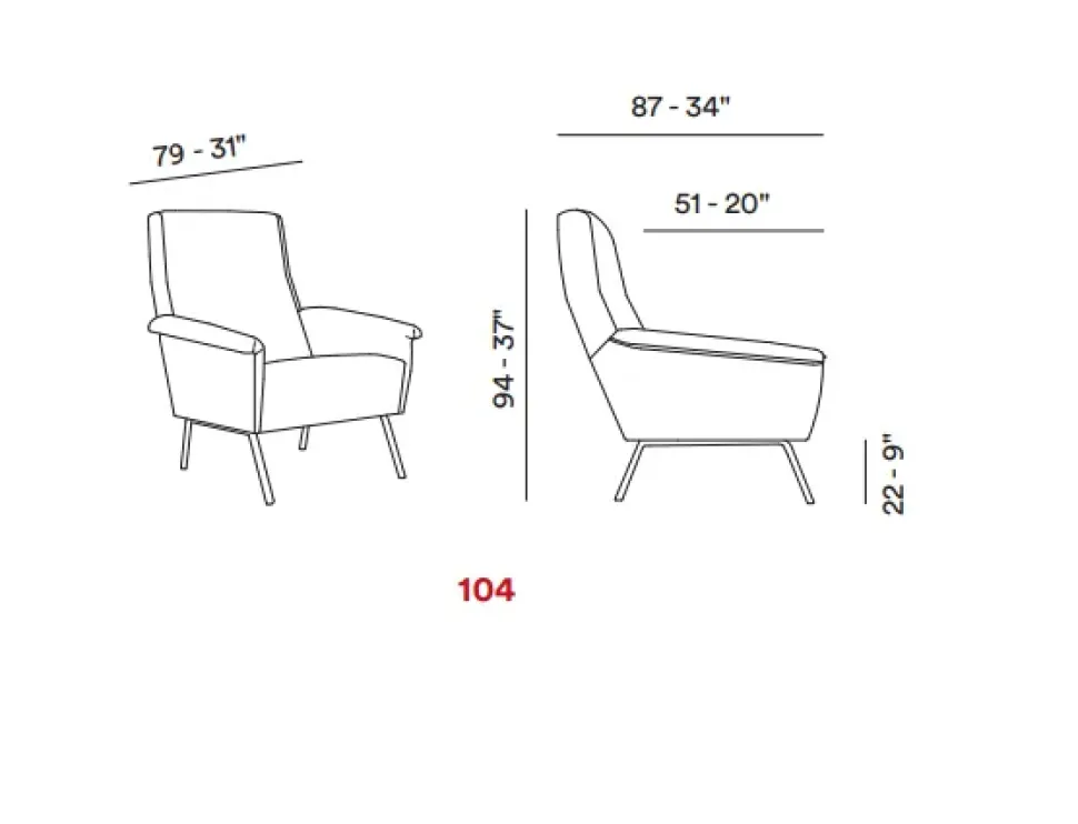 Poltrona in Tessuto Regina Max divani a prezzo scontato