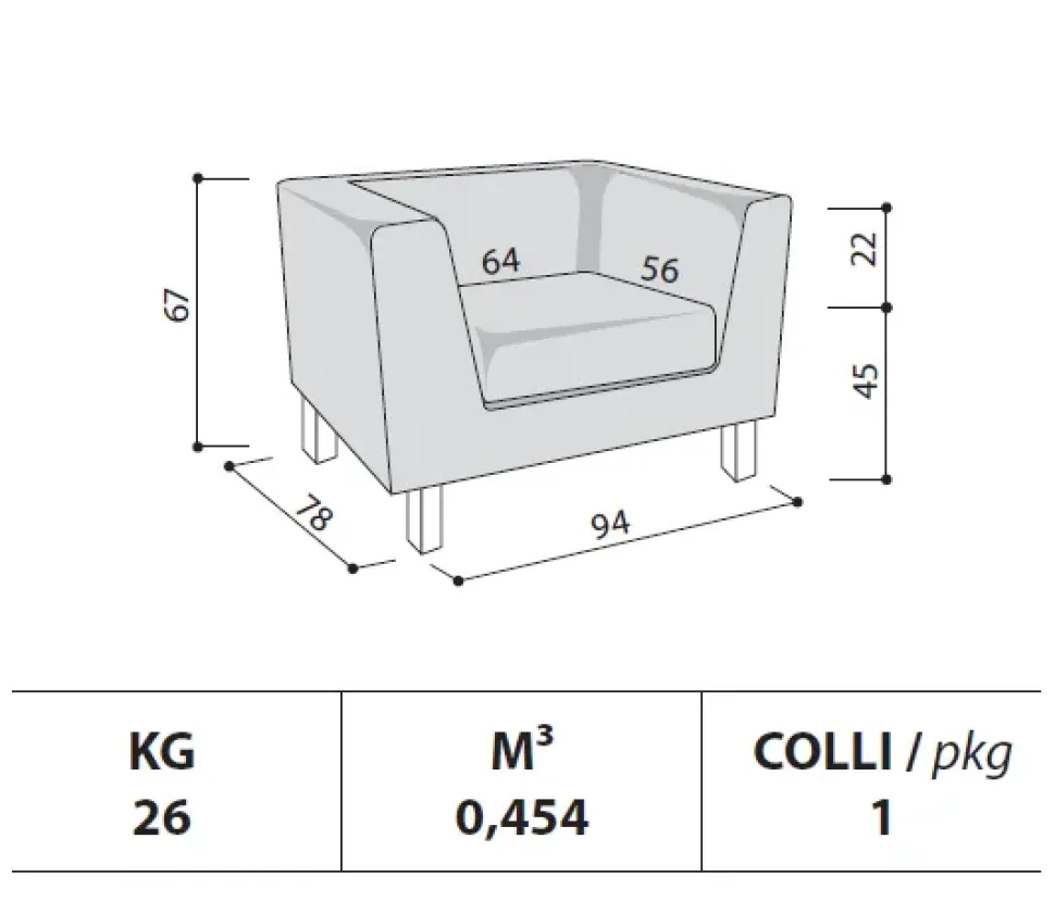 Poltrona in Tessuto Set - composizione 2 divani Las mobili a prezzo scontato