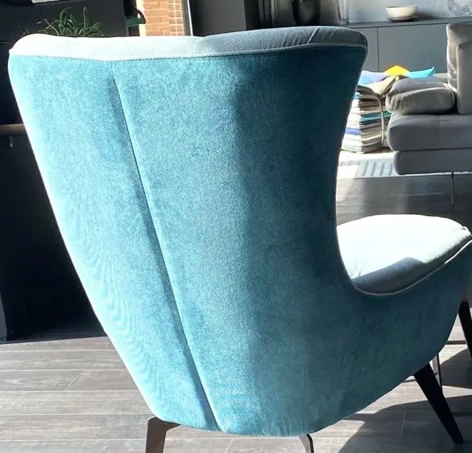 Poltrona Jacob poltrona e pouff Calia in Tessuto SCONTATA