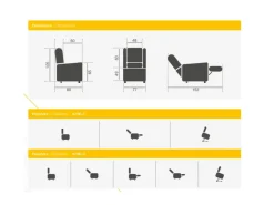Poltrona K700-2 Ksp italia in Tessuto SCONTATA