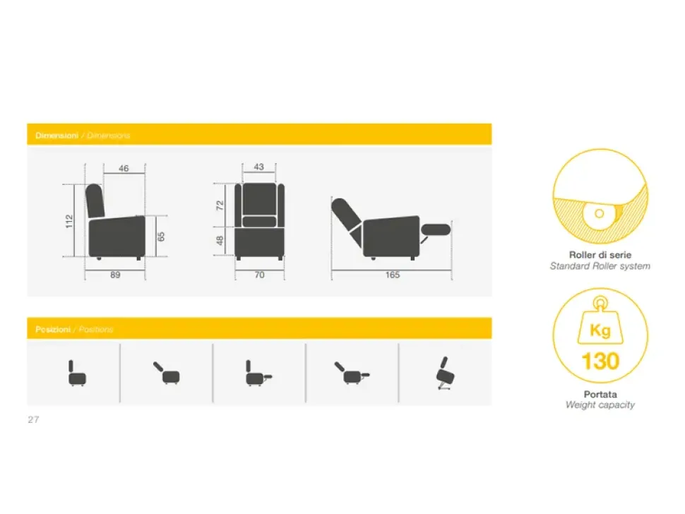 Poltrona K900-2 Ksp italia in Tessuto SCONTATA