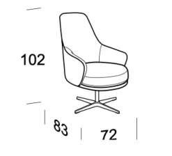 Poltrona modello Amy Collezione esclusiva a prezzi outlet