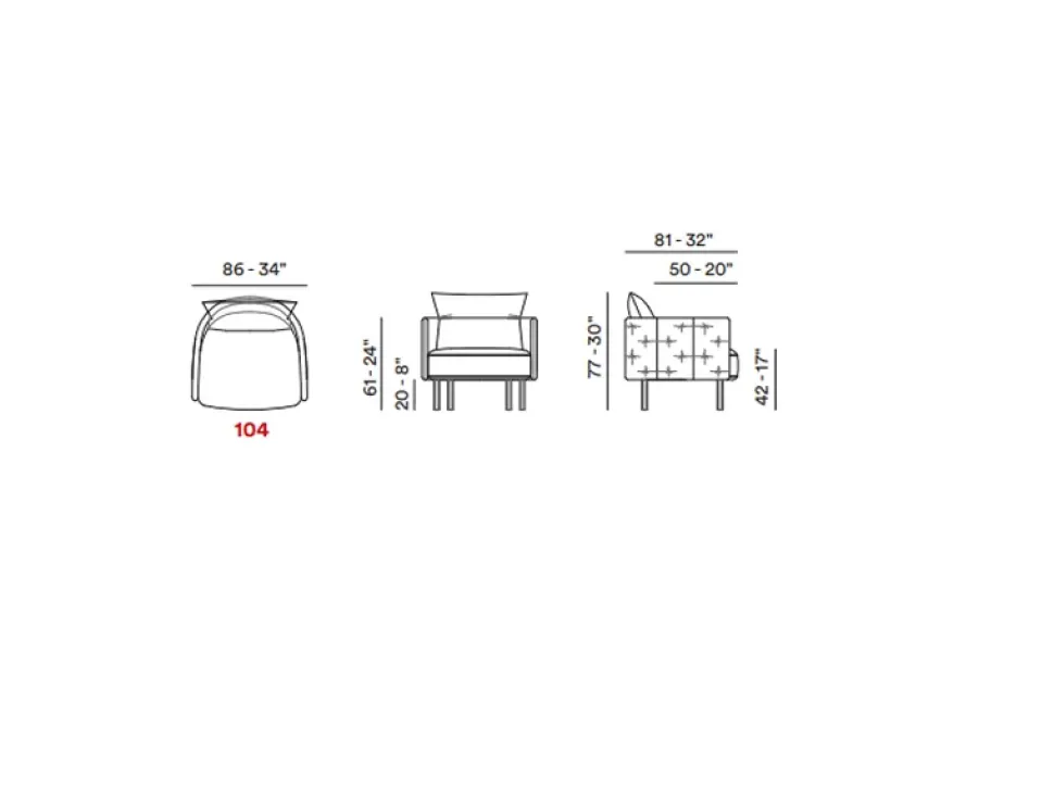 Poltrona modello Muzzle Max divani ad un prezzo imperdibile
