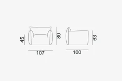 Poltrona modello Nuvola 05 Gervasoni in offerta