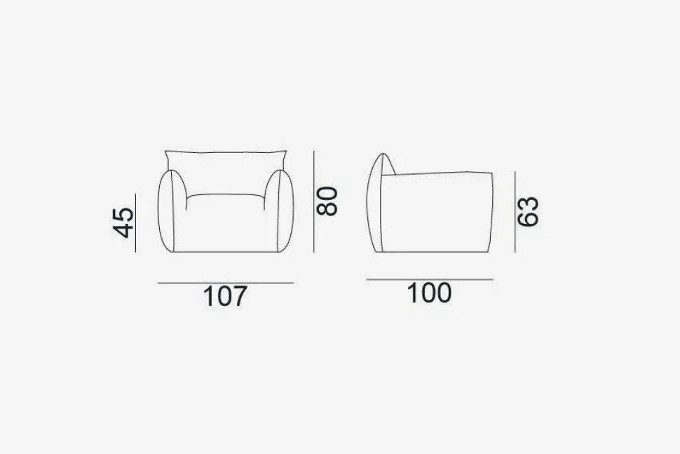 Poltrona modello Nuvola 05 Gervasoni in offerta