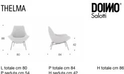 Poltrona modello Thelma Doimo salotti ad un prezzo conveniente
