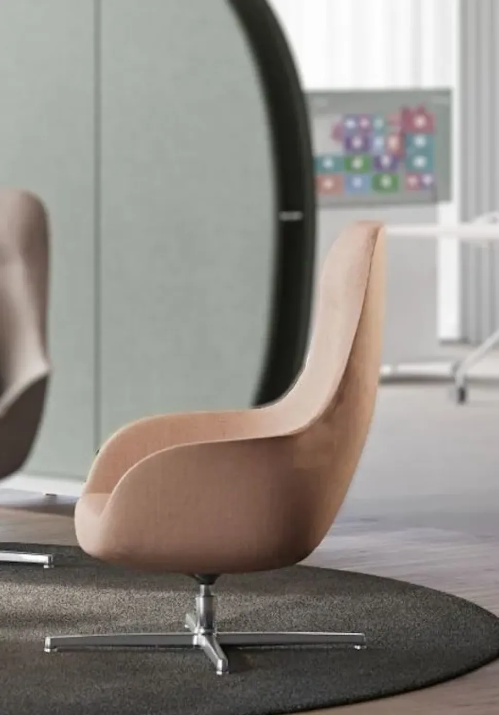 Poltrona modello Truka lounge girevole oscillante Las mobili ad un prezzo conveniente