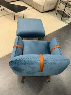 Poltrona Molly Franco ferri in Tessuto SCONTATA