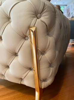 Poltrona pelle in misto piuma  Calia in Offerta Outlet