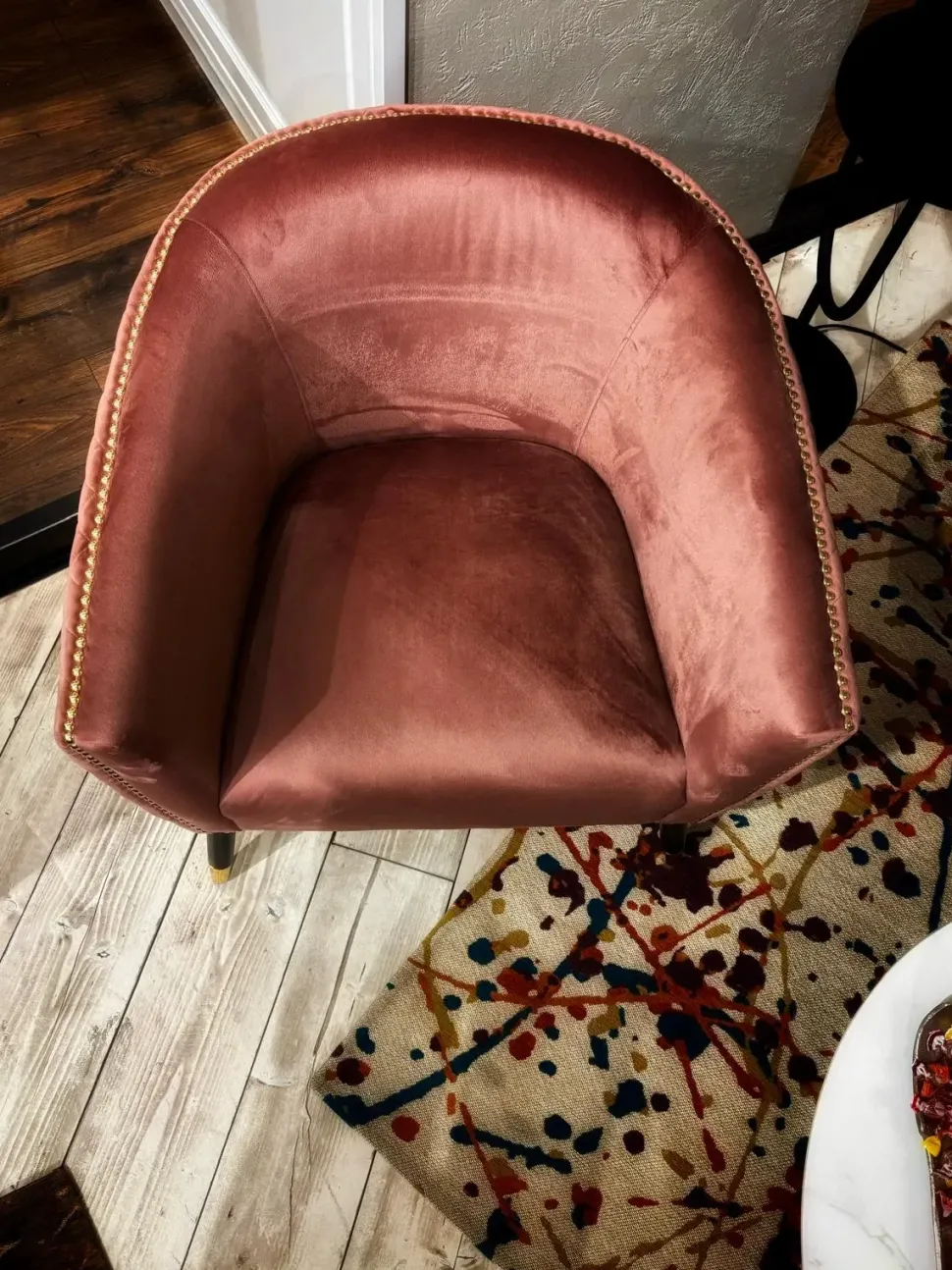 Poltrona Poltrona a conchiglia in velluto Bizzotto in Tessuto SCONTATA