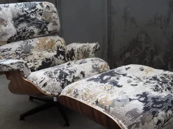 Poltrona Poltrona girvole modello eames Artigianale in Pelle SCONTATA