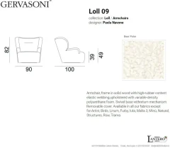 Poltrona Poltrona loll 09 gervasoni Gervasoni in Tessuto SCONTATA
