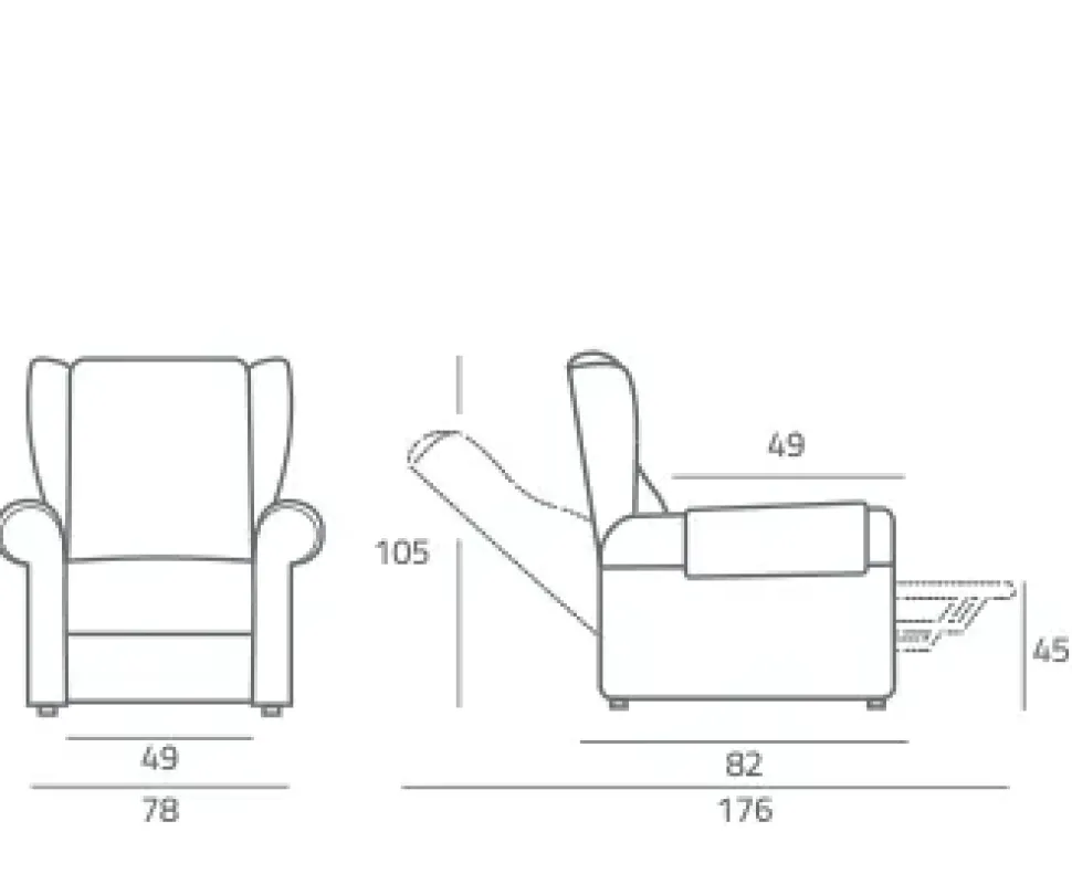 Poltrona relax Con movimento relax Vanity Mottes selection a prezzo Outlet