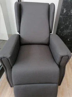 Poltrona relax in Ecopelle Arabella Stones scontata