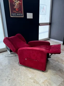 Poltrona relax in Microfibra Loretta Poltromot salotti scontata