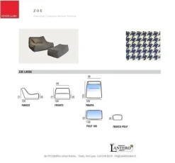 Poltrona relax in Tessuto Poltrona e pouff zoe Verzelloni scontata