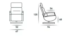 Poltrona relax in Tessuto Spazio relax a prezzo scontato