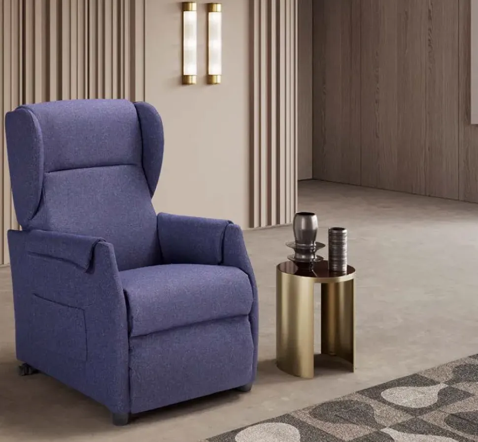 Poltrona relax in Tessuto Easy Mottes selection in Offerta Outlet