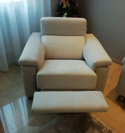 Poltrona relax in Tessuto Roma Biel in offerta