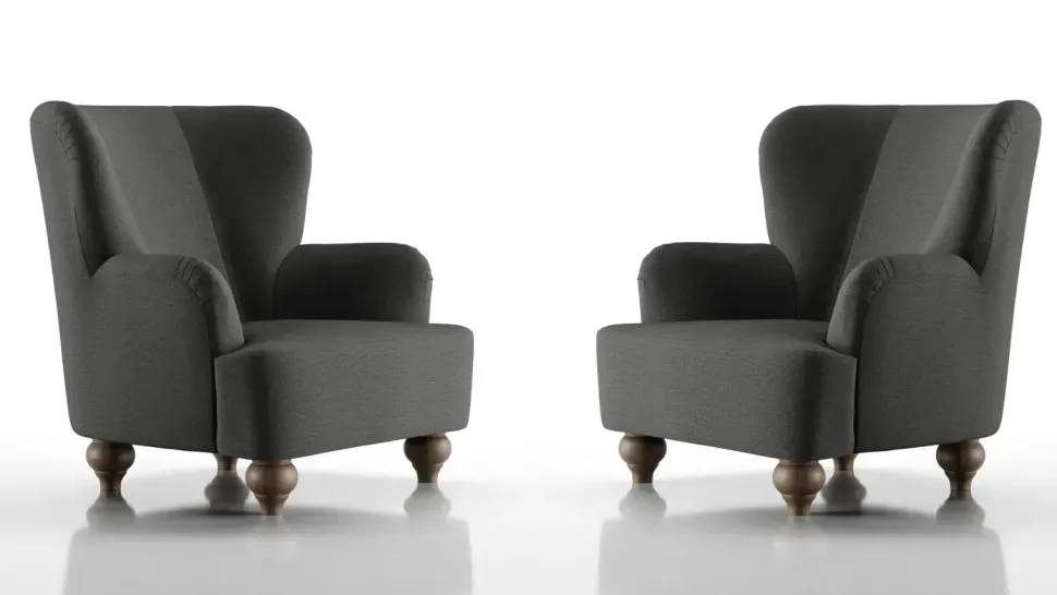 Poltroncina in stile design modello Sara Doimo salotti a prezzo scontato