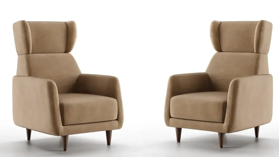 Poltroncina in stile design modello Roberta Doimo salotti a prezzo scontato