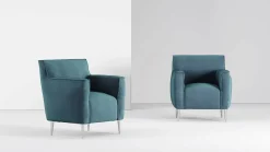 Poltroncina in stile design modello Luna Doimo salotti a prezzo ribassato