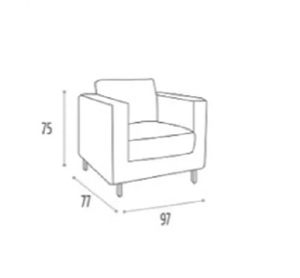 Poltroncina in stile moderno modello Dalila Biel a prezzo ribassato
