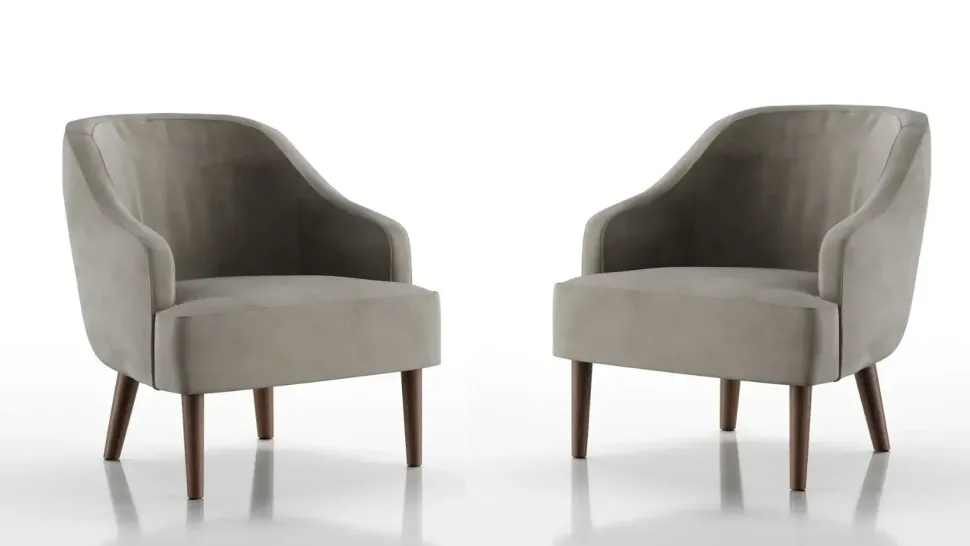 Poltroncina Miranda Con seduta fissa Doimo salotti con forte sconto