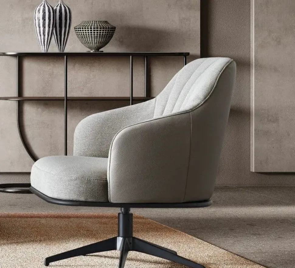 Poltroncina modello Arno Artigianale in Tessuto a prezzo scontato